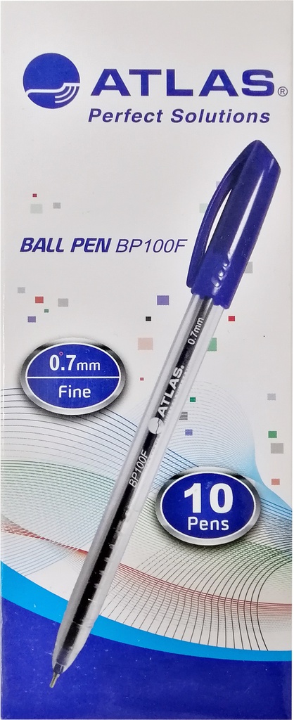 Ball Pen 0.7mm Fine  BX=10 Blue