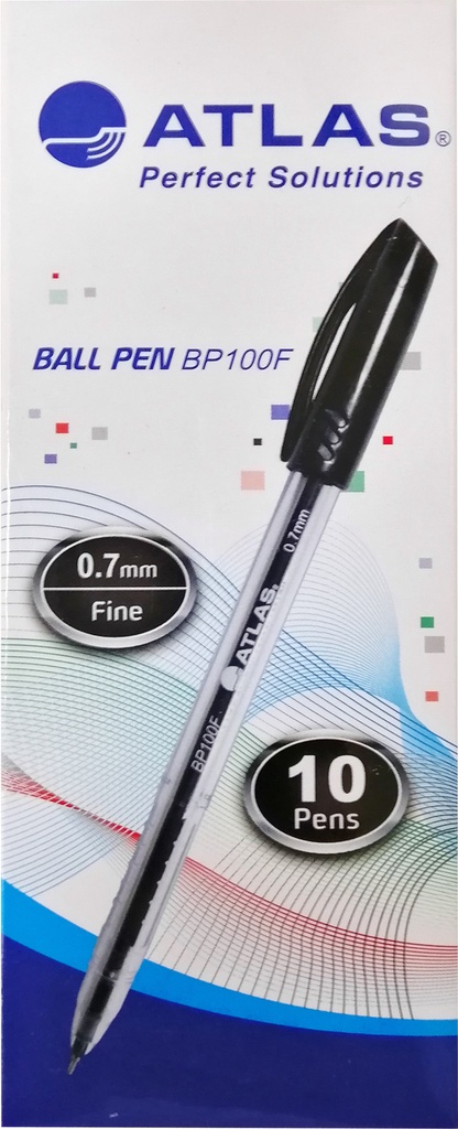 Ball Pen 0.7mm Fine  BX=10 Black
