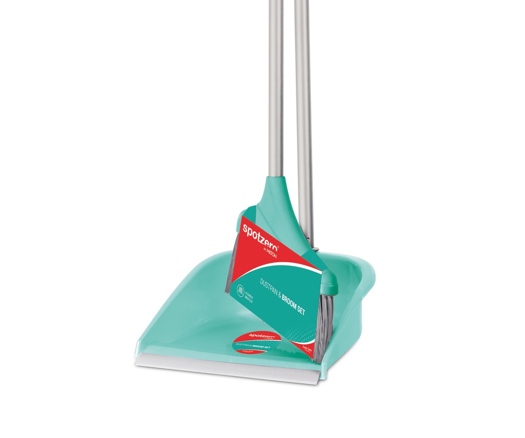 Spotzeor Long Handle Dustpan with Broom