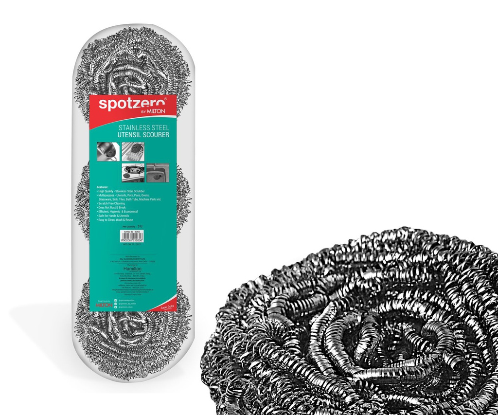 Spotzero Stainless Steel Scourer Pac 3pc