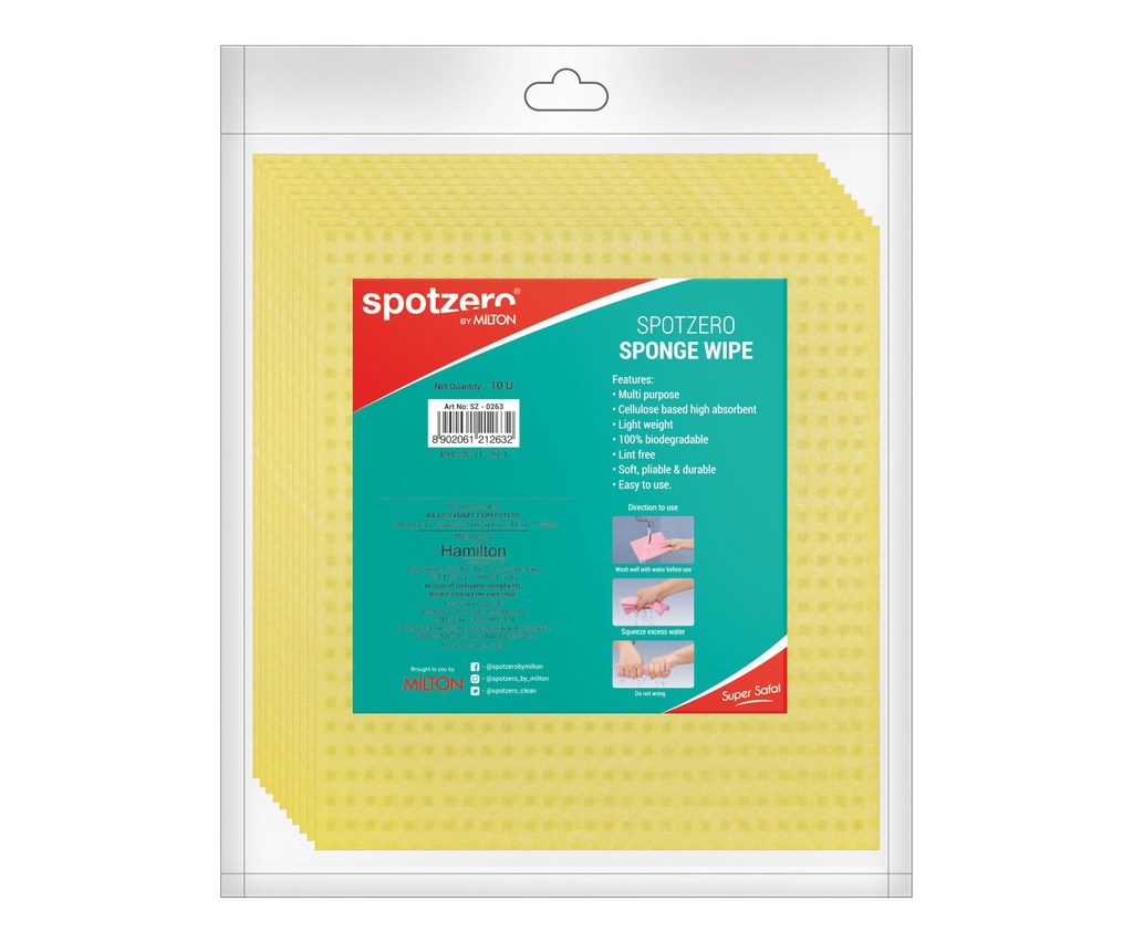 Spotzero Sponge Cleaning Cloth Pac 10pc
