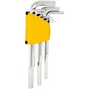 Hex Key Long, Flat End 9Pcs Set