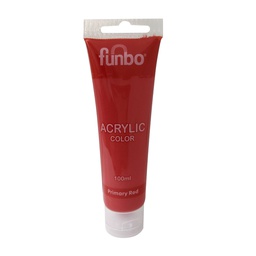 [FO-AC-100-302] ACRYLIC TUBE 100ml 302 PRimary REDFunbo