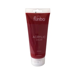 [FO-AC-200-001] ACRYLIC TUBE 200ml 01 CRIMSONFunbo