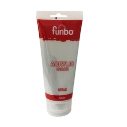 [FO-AC-200-142] ACRYLIC TUBE 200ml 142 SILVERFunbo