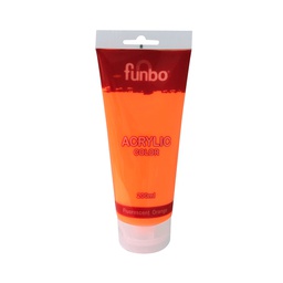 [FO-AC-200-147] ACRYLIC TUBE 200ml 147 FLUORSCENT ORANGEFunbo