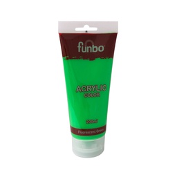 [FO-AC-200-207] ACRYLIC TUBE 200ml 207 FLUORECENT GREENFunbo