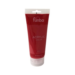 [FO-AC-200-302] ACRYLIC TUBE 200ml 302 PRIMARY REDFunbo