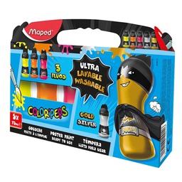 [MD-810012] Color'peps Paint 5x75ml fluo+metal clrsMaped