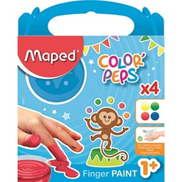 [MD-812510] Color'peps finger paint pot 80gx4colMaped