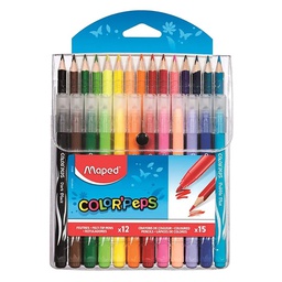 [MD-984701] Pulse Combo Pack 15ColPencils+12 FeltTipMaped