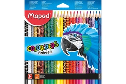 [MD-832224] Colorpeps Pencil Animal 24colMaped