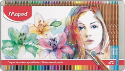 [MD-832472] WatercolourPencils Artist metal ST=72colMaped