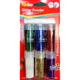 [FO-GP-5002] Glitter Powder 50gm Bx=6 Neon colFunbo