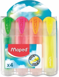 [MD-745947] Highlighter Soft Translucent Pac=4colMaped