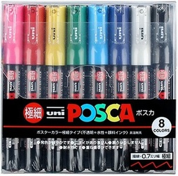 [MI-PC1MR-08C] Uni Posca PC-1MR 0.7mm PAC=08CMitsubishi