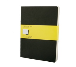 [ME-QP322] Cahier XL Sqrd st =3 BK (705021)Moleskine