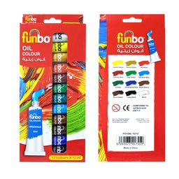 [FO-OIL-1212] Oil Paint Set 12 col X 12ml TubesFunbo