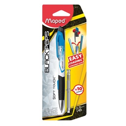 [MD-560012] Mech Pencil 0.5 BlackPeps Reload+Lead BlMaped