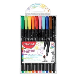 [MD-749150] Graph'Peps Fineliner Pouch=10Maped