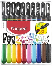 [MD-749450] Graph Mania fineliner pouch=10colMaped
