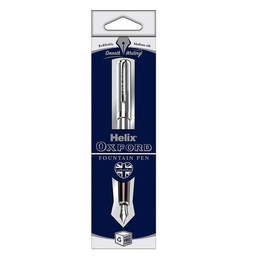 [HX-219922] Fountain Pen Silver, Blue Ink PK=1EAHelix