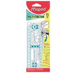 [MD-250210] Ruler Geonotes multi-function 15cmMaped