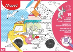 [MD-831214] PHOTO COLOURING MAGIC PAPER 15SHTMaped