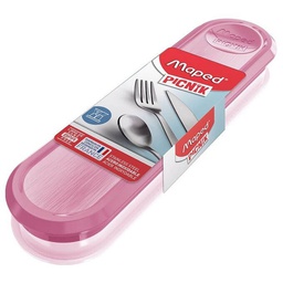 [MD-870401] Picnik Adult Cutlery Box Tender RoseMaped