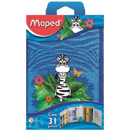 [MD-967814] Maped Pencil Case School Tatoo JungleMaped