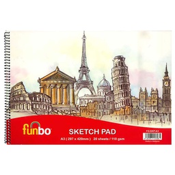 [FO-SKP-A3] Sketch Pad A3 110 gsm, 20 shtsFunbo