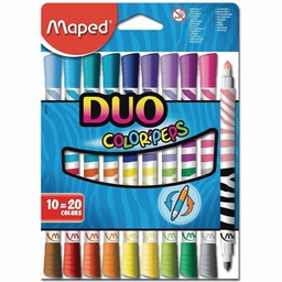 [MD-847010] Color Peps FeltTipDuo 10=20ColMaped
