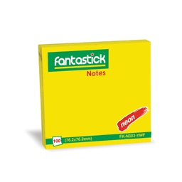 [FK-N303-YWF] Stick Notes 3&quot;x3&quot; Fluor YellowFantastick