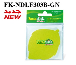 [FK-NDLF303B-GN] Stick Notes Fluor. Leaf bls-GNFantastick
