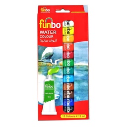 [FO-WATERCOL-1212] Water Col Paint Set 12 col X 12ml TubesFunbo