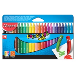 [MD-861013] Color Peps Wax Crayons 24 ColMaped