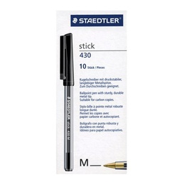 [ST-430M-09T] Stick 430 Medium Bx=10pc BlackStaedtler