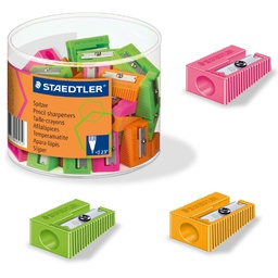 [ST-510-50FKP60] Plastic Sharpener Neon Colours Dsp=60pcsStaedtler