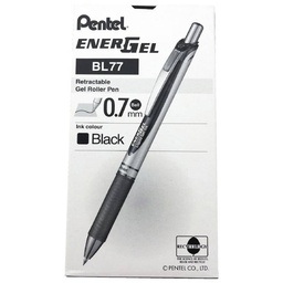 [PE-BL77-AH] Energel Retractable 0.7mm BKPentel