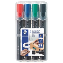 [ST-350-WP4-AE] Permanent marker Chsl Wlt=4colStaedtler