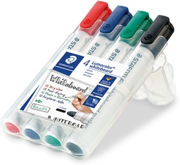 [ST-351-WP4-AE] White Board marker Bt Wlt=4colStaedtler