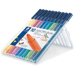 [ST-323-SB10] Triplus Fibre-Tip pen Wlt=10cStaedtler