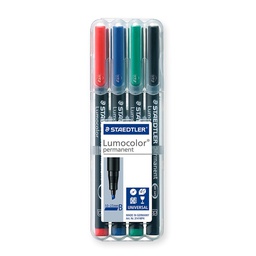 [ST-314-WP4-B] Lumocolor OHP perman. pak=4colStaedtler