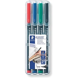 [ST-317-WP4-M] Lumocolor OHP perman. pak=4colStaedtler