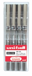 [MI-UB155-04C] Uniball Delux 0.5mm pen Wlt=4pMitsubishi