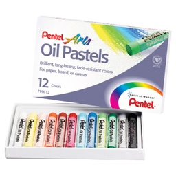 [PE-PHN-12AM] Oil Pastel Set 12Clr-New PckgPentel