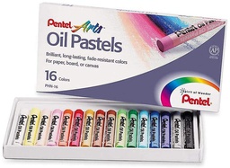 [PE-PHN-16AM] Oil Pastel Set 16Clr-New PckgPentel