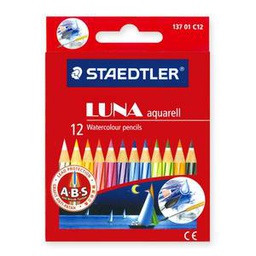 [ST-136-01-LC12] Luna Col. Pencils Short 12colStaedtler