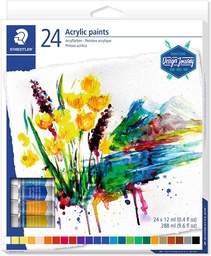 [ST-8500-C24] Acrylic Paint tubes ST=24colStaedtler