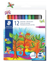 [ST-325-C12] Fiber tip Pen cardboard Set-12colStaedtler